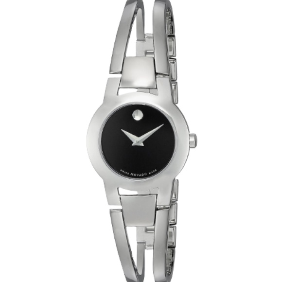 MOVADO Women's Amorosa Black Dial Watch 0604759 - Picture 1 of 7